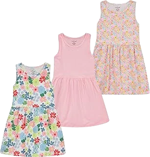 Pink Angel Cotton Dresses — Floral/Pink, 3-Pack, 10–12Y