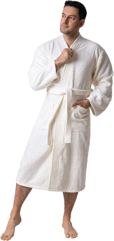 BAGNO MILANO Organic Men Bathrobe, GOTS Certified Organi