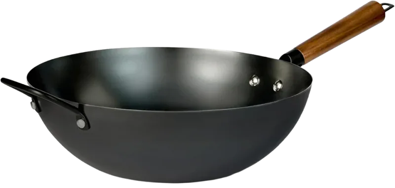 Amazon Basics Pre-Seasoned Carbon Steel Wok