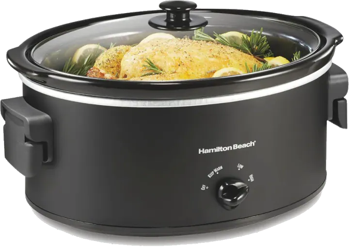 Hamilton Beach 33174 7-Quart Slow Cooker with Folding Handles
