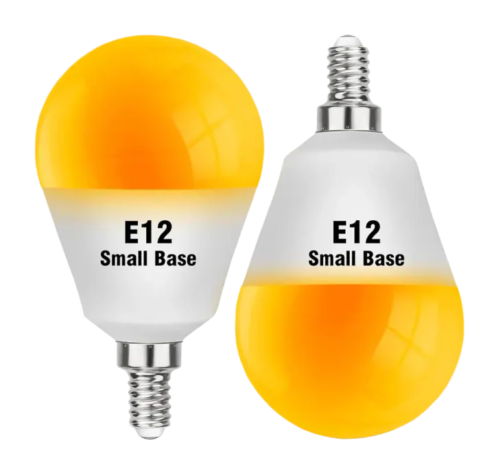 E12 Amber Sleep Bulbs 1800K 2pk