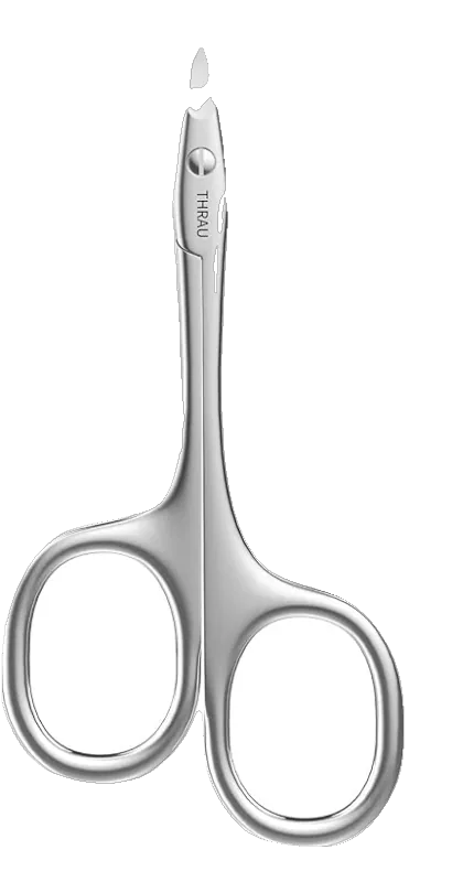 THRAU Right-Handed Cuticle Scissors Surgical Grade Stainless Steel