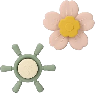 Socub Silicone Spinners, Sage/Blush, 2-Pack