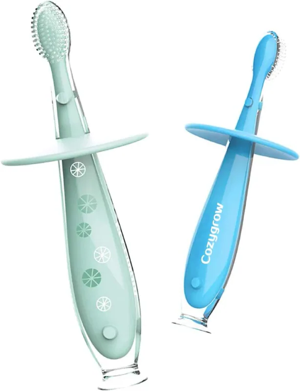 Cozygrow Silicone Baby Toothbrushes — 2 Pack