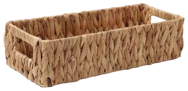 Moosky Water Hyacinth Countertop Basket, Natural