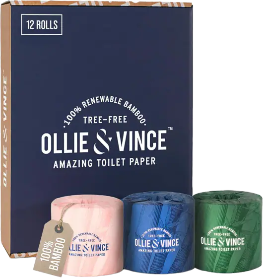 Bamboo Toilet Paper, 12 Rolls