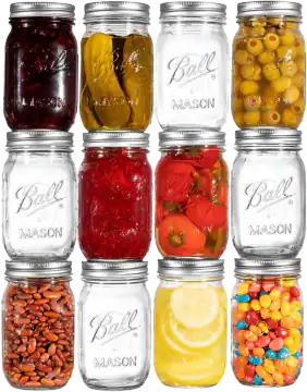 Ball Regular Mouth Pint Jars (12-pack)