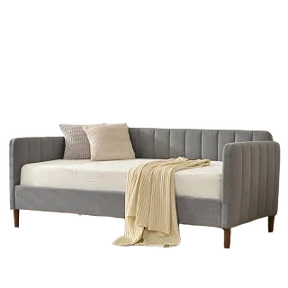YUHUASHI Twin Upholstered Daybed — Gray