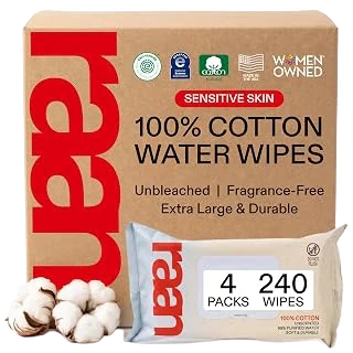 Raan Unbleached Cotton Baby Wipes
