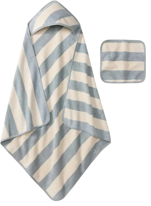 Burt's Bees Baby Hooded Woven Terry Towels, 100% Organic Cotton