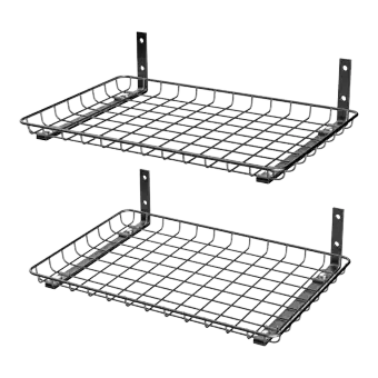 EVERHANGER 12 x 18-Inch Garage Wall Shelves — Black