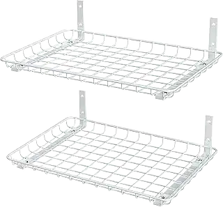 EVERHANGER 12 x 18-Inch Garage Wall Shelves — White