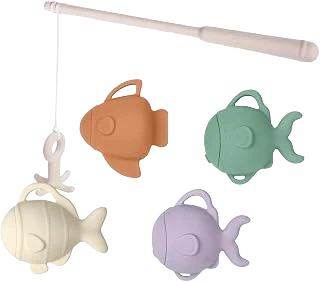 haakaa Silicone Baby Bath Fishing Toy Set
