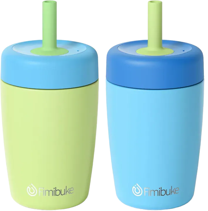 Fimibuke Insulated Stainless Steel Sippy Cup with Straw