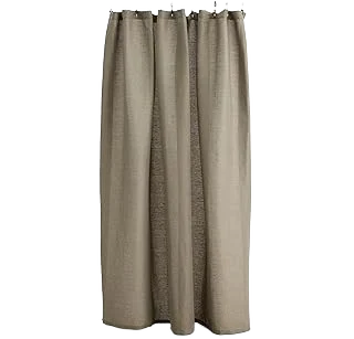 Stonebrigdge Linen Cotton Shower Curtain, 72x72 in, Eucalyptus