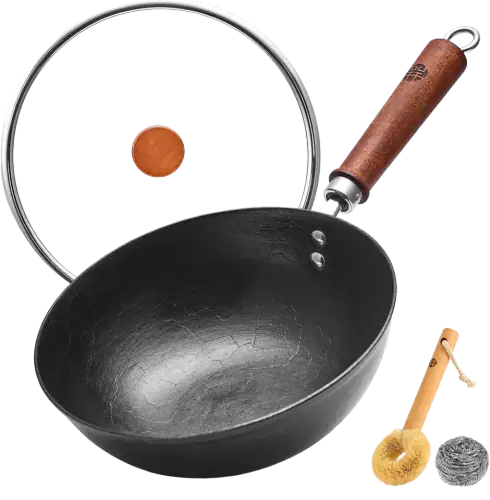 WANGYUANJI Small Cast Iron Wok