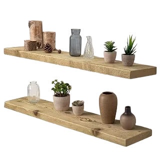 Acovy 36-Inch Reclaimed Wood Floating Shelves