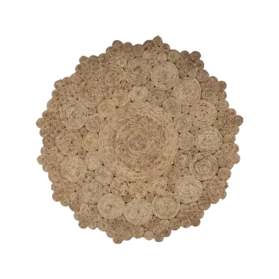 LR Home Natural Jute Round Rug