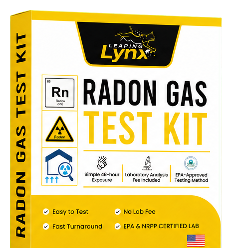 Leaping Lynx Short-Term Radon Gas Detector Test Kit