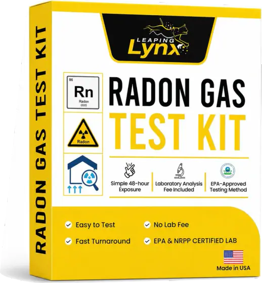Leaping Lynx Short-Term Charcoal Radon Test Kit
