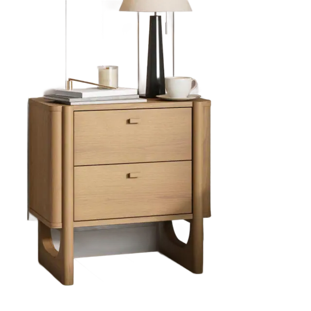 Nathan James Solace 2-Drawer Solid Wood Nightstand