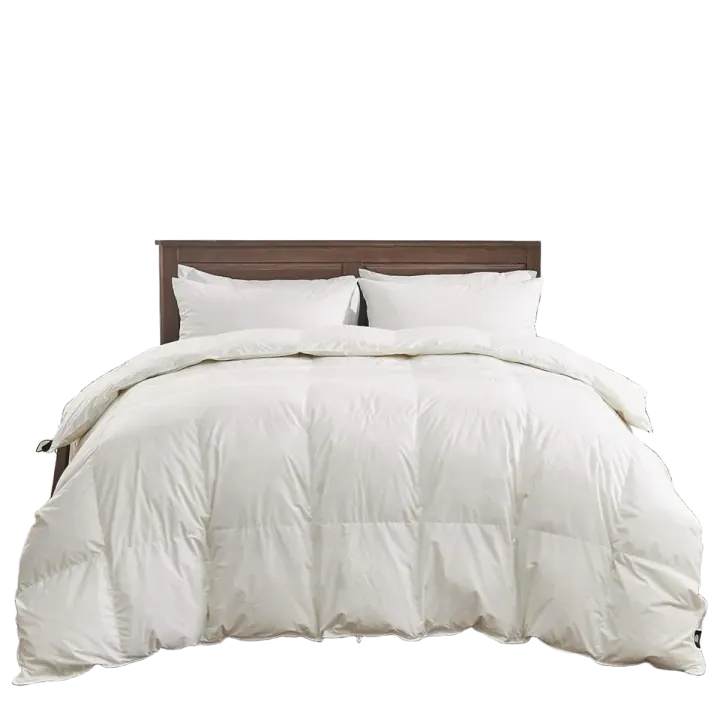 Goose Feather Down Comforter, 100% Organic Cotton, King