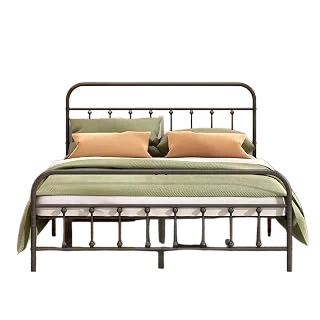 Kujielan King Metal Platform Bed — Black