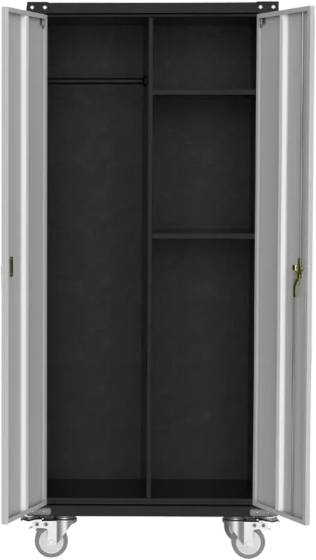 IDEALHOUSE 71 in Black Steel Storage Cabinet