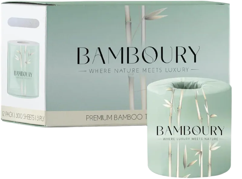 Bamboury Bamboo Toilet Paper, FSC Certified