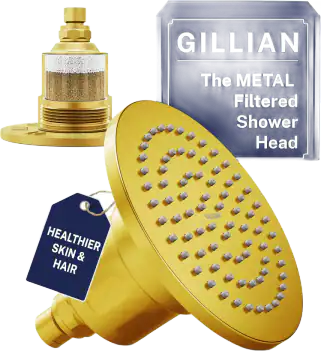 Gillian KDF 55 Filtered Shower Head - Brushed Gold