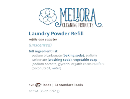 Meliora Laundry Powder Refill, Unscented