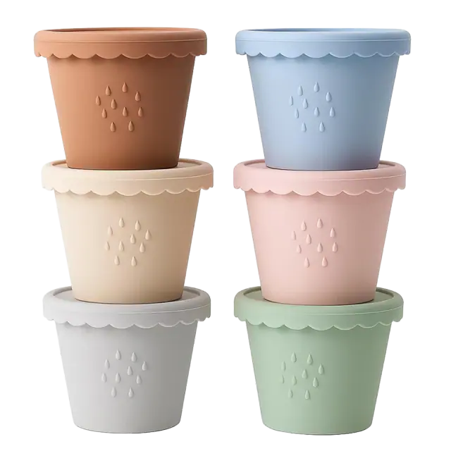 Andy Bear Silicone Baby Food Storage Containers