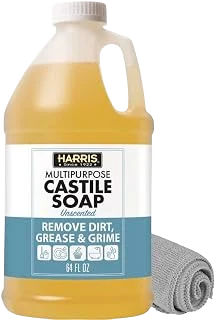HARRIS Unscented Pure Liquid Castile Soap