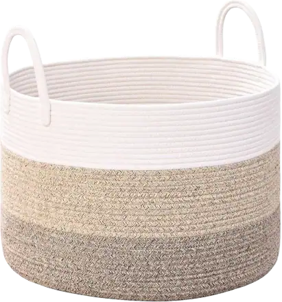 Degeyoyo 67L Cotton Rope Basket — Jute-Tone