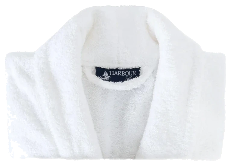 HARBOUR Loom Men's Cotton Terry Shawl-Collar Bathrobe