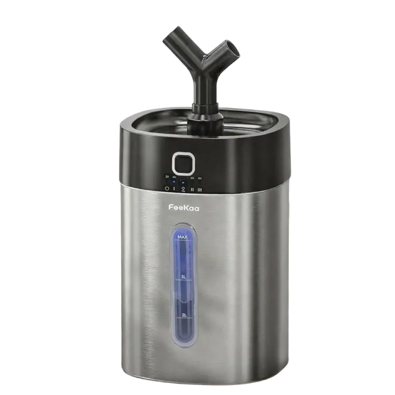 Feekaa Stainless Steel Humidifier, 4L Cool Mist, Easy Clean