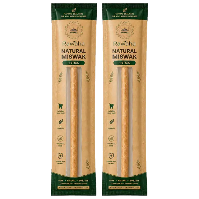 Rawaha Salvadora Persica Miswak Sticks — 2 Pack