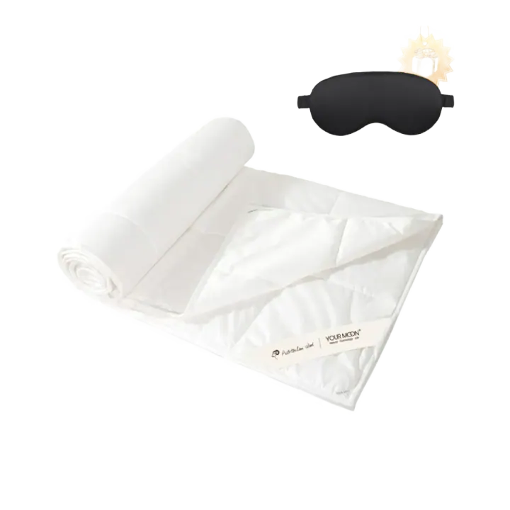 YOUR MOON Lightweight Wool Comforter — Twin