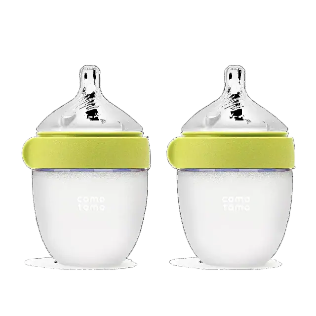 Comotomo Gen 2 Silicone Baby Bottles, 5 oz, 2-Pack