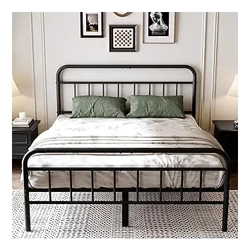 Easllre Queen Metal Platform Bed — 14-Inch