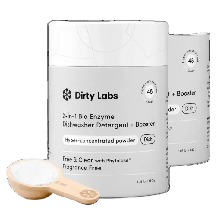 Dirty Labs Unscented Bio Enzyme Dishwasher Detergent, 96 Loads
