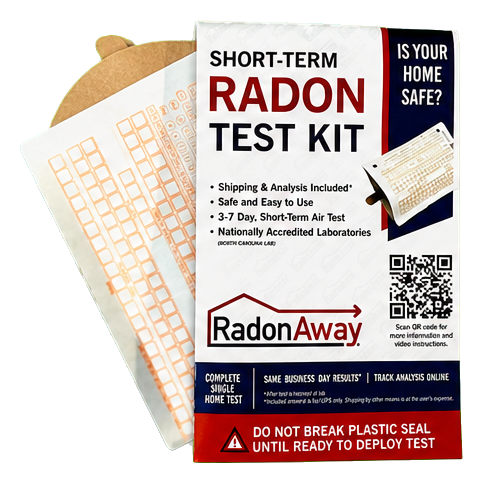 RadonAway Short-Term Charcoal Radon Test Kit