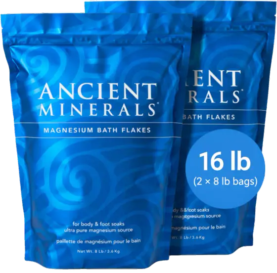Ancient Minerals Magnesium Bath Flakes, 16 lb