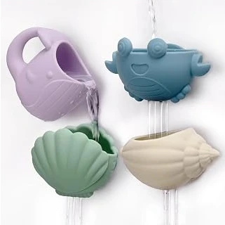 Haakaa Tidal Tribe Waterfall Silicone Bath Toy Set