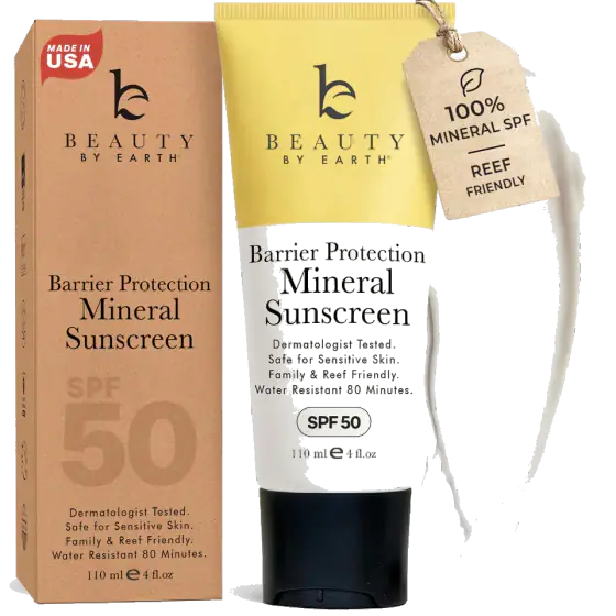 Beauty by Earth 100% Mineral Zinc Oxide Sunscreen SPF 50