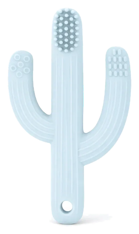 Lulyboo Silicone Cactus Baby Toothbrush — Blue