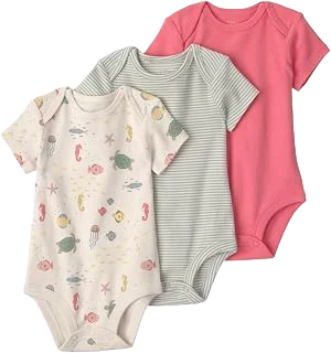 Little Planet Organic Cotton Bodysuits — Sea Life, 3-Pack, 9M