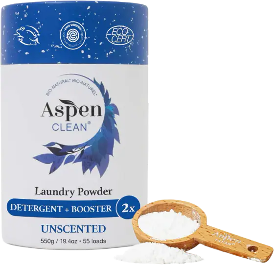 AspenClean Laundry Powder + Booster 2-in-1, Unscented