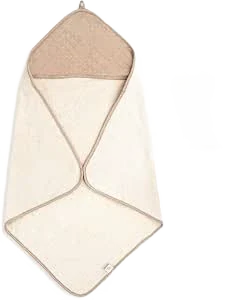 Pure Cotton Club Hooded Towel & Wash Mitt, GOTS Organic Cotton