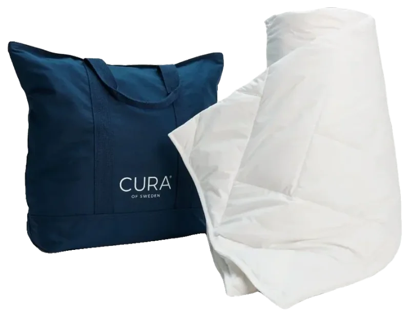 CURA Pearl Down Weighted Duvet, 150 x 210 cm, 8 kg